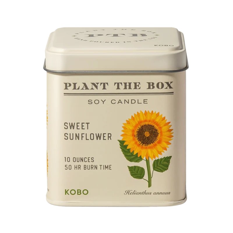 Sweet Sunflower Plant the Box tin candle