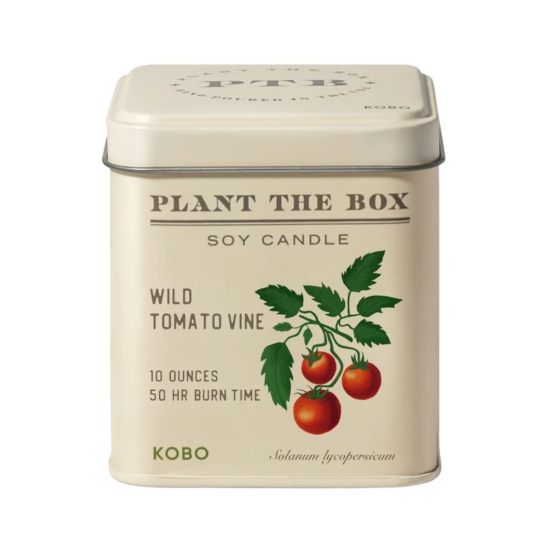 Wild Tomato Vine Plant the Box tin candle